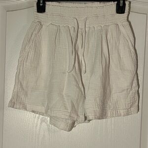 Joie High Waist White Shorts